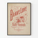 Vintage poster Brave Love Art Deco style