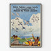 Vintage poster of British airplanes flying over occupied France