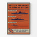Vintage poster Britse wapens tegen Hitler