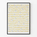 Abstract Typographic Poster in Gray and Yellow
