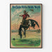 Decoratieve poster Buffalo Bill's Wild West - Ruiter en wild paard