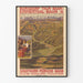 Vintage poster Zwitserse spoorwegkaart Emmental en Münster