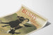 Vintage Bushy poster with child on horseback and dog