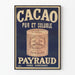 Vintage poster van puur en oplosbare cacao Payraud