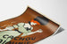 Vintage poster Cachou Lajaunie vrouw in gestileerde stijl