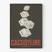Vintage reclameposter Cacodyline Jammes grafische kubussen