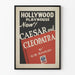 Vintage theater poster of Caesar and Cleopatra by G.B. Shaw