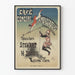 Vintage poster of Café Concert des Ambassadeurs with acrobats Stewart & H. Dare