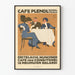 Vintage Café Plendl München - Retro Muurdecoratie Poster