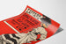 Italiaanse vintage reclameposter rood en zwart