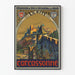Vintage Wall Poster of Carcassonne Castle