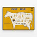 Vintage educational poster – Health benefits of milk — framed artwork on a wall