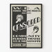 Zwart-wit poster Censored voor gemeenschapsbioscoop