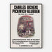 Vintage poster of Pickwick-Klubben by Charles Dickens in Norwegian