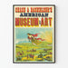 Vintage American Museum of Art Poster Chase & Bachelder's