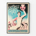 Vintage poster van sportieve propagandapolen