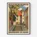 Vintage poster of the Eastern Railway - Bourbonne-les-Bains