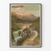 Vintage Poster van de Oost Spoorwegen Hoog-Engadin