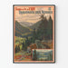 Vintage poster van de Oostspoorroutes - Oversteek door de Vogezen