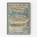 Vintage poster van de Zuid-Franse Spoorwegen - Lijnen Meyrargues naar Grasse en Hyères naar Saint-Raphaël