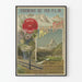 Vintage poster van Chemins de Fer P.L.M. - Vallée de Zermatt, Mont Rose