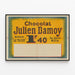 Vintage poster Chocolat Julien Damoy La Tasse — ingelijst kunstwerk aan de muur