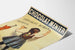 Vintage Chocolat Menier advertising poster with little girl writing on the blackboard