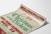 Vintage kerstposter met Dickens - Feestelijke muursticker