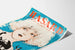Vintage filmposter met gestileerde portret en silhouetten