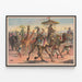 Exotic Animal Circus Troupe Poster — framed artwork on a wall