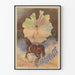 Vintage poster van het Zomercircus met amazone op paard