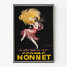 Vintage Cognac Monnet Poster - Art Deco Advertising Poster