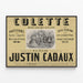 Poster partituur Colette opera comique door Justin Cadaux — ingelijst kunstwerk aan de muur