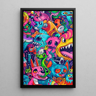 Pop Art Affiche - Chromatische Explosie