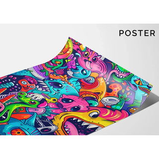 Pop Art Affiche - Chromatische Explosie