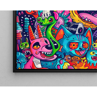 Pop Art Affiche - Chromatische Explosie