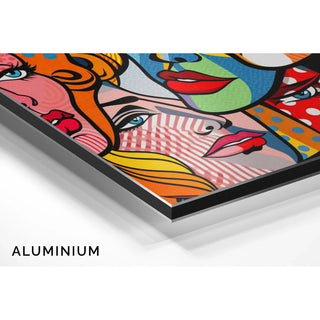 Pop Art Poster - Fragmentierte Gesichter
