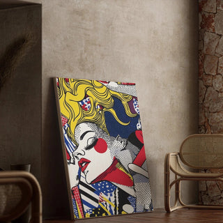 Pop Art-poster, getiteld - Schoonheid in Beweging
