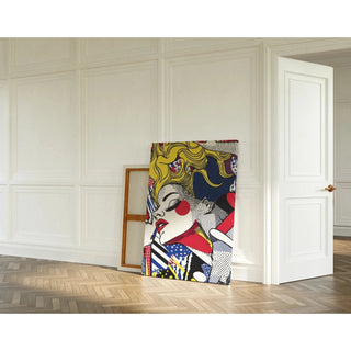 Pop Art-poster, getiteld - Schoonheid in Beweging