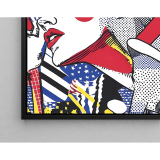Pop Art-poster, getiteld - Schoonheid in Beweging