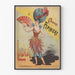 Vintage poster van het Pépinière-concert met Lidia