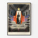 Vintage concertzaalposter met orkest en Sovjet-militaire poster