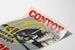 Vintage poster van de convoy die door spares militaire vrachtwagen rijdt