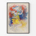 Vintage Poster The French Mail with Woman in Yellow Dress and Bust with Horns