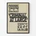 Vintage poster of the Federal Theatre - Criminal At Large