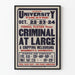 Vintage theaterposter Criminal At Large