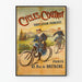 Vintage Poster Cycles Coutrot Franse Fabricage Parijs