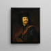 Portret van Prins Ferenc Rákóczi II - Adam Mányoki — ingelijst kunstwerk aan de muur