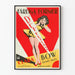 Vintage poster Dangerous Curves - Retro wanddecoratie