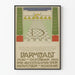 Vintage poster van de kunsttentoonstelling in Darmstadt 1901
